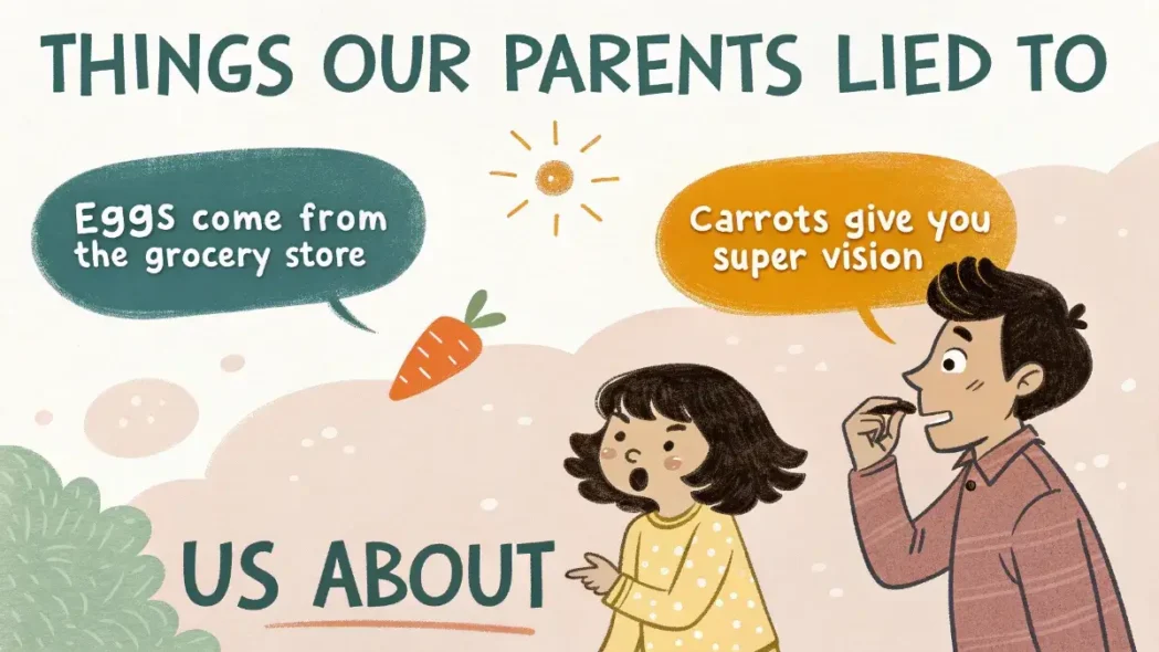 Discover 10 common myths our Parents Lied About, from carrots to gum